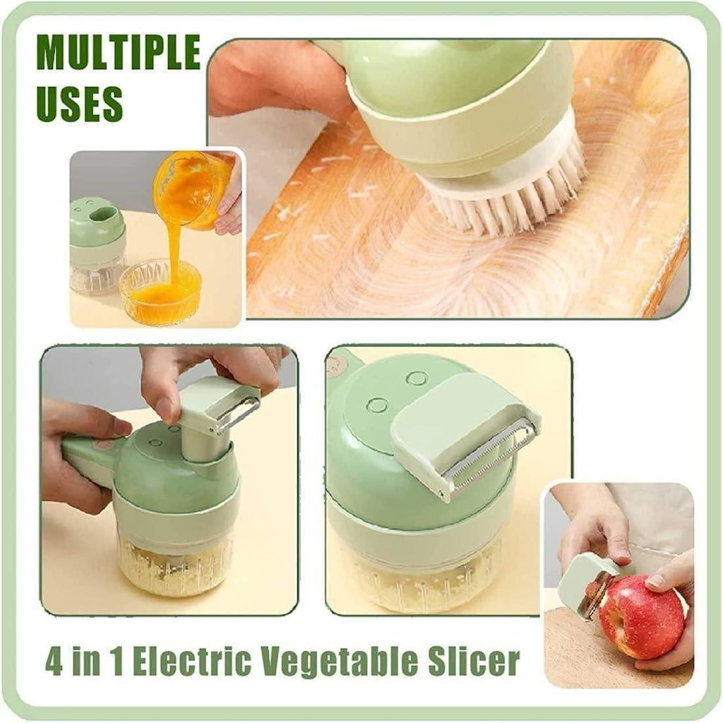 Snapsun Cordless 4-in-1 Electric Vegetable Cutter Set