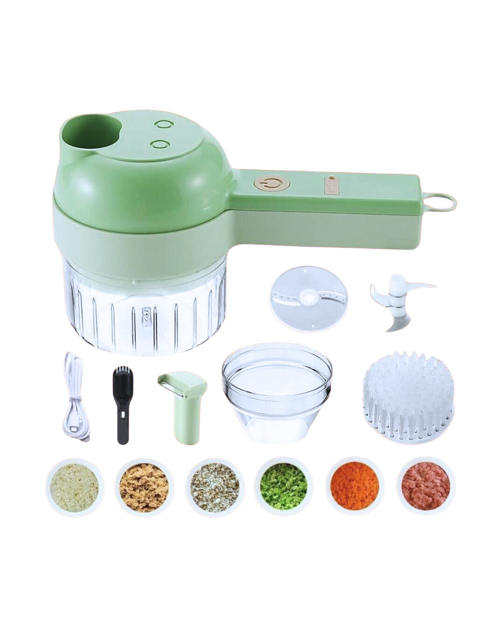 Snapsun Cordless 4-in-1 Electric Vegetable Cutter Set